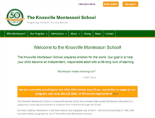 Tablet Screenshot of knoxvillemontessori.org